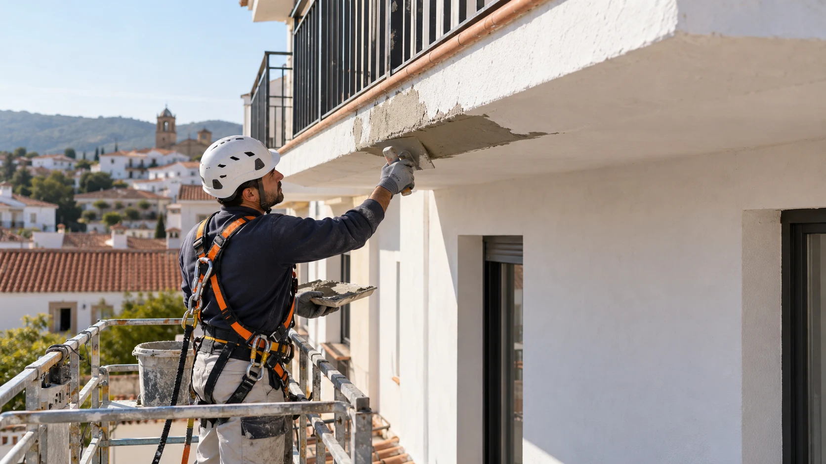 Reparación del borde inferior de balcón