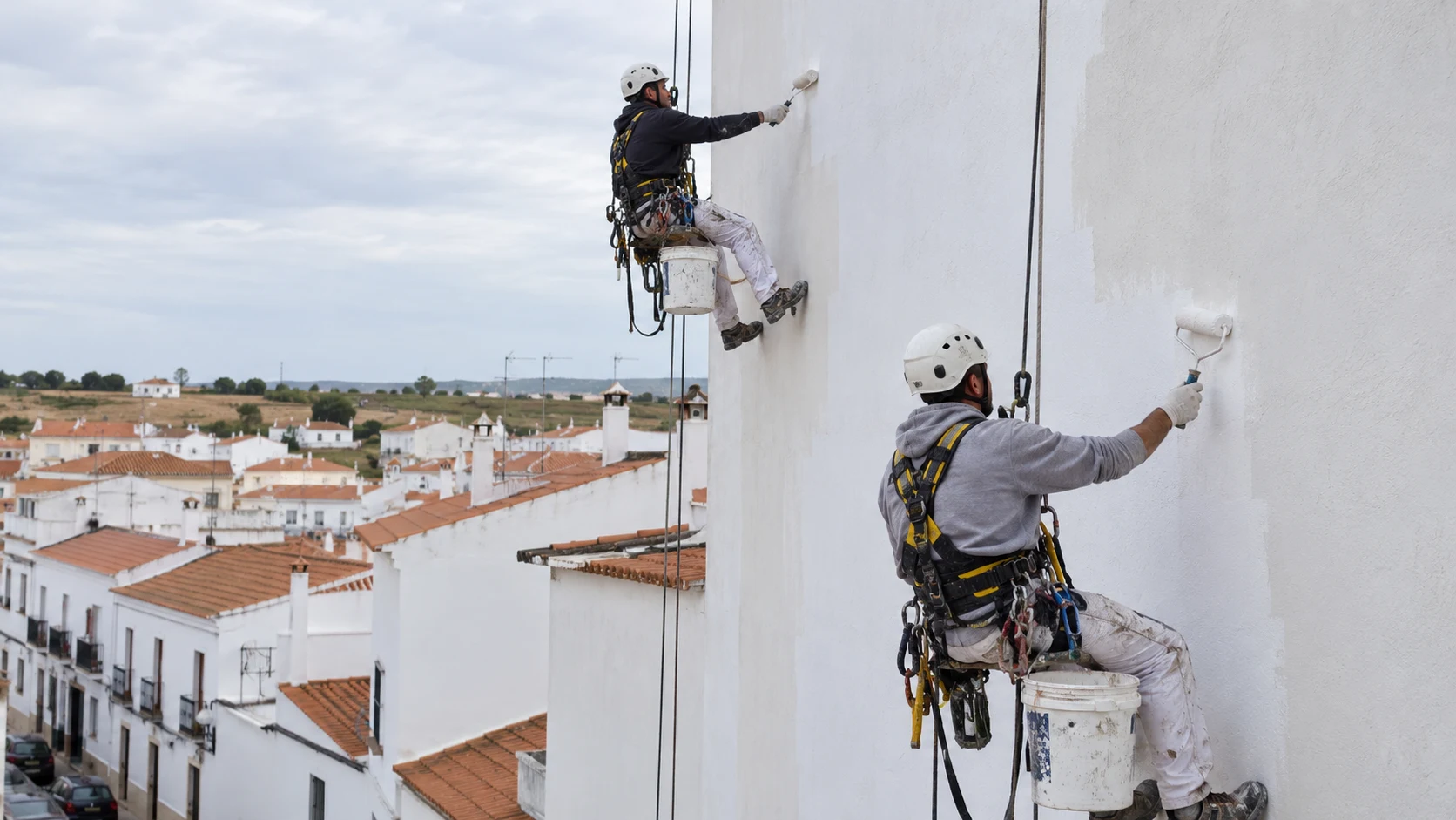 Pintura de medianera alta